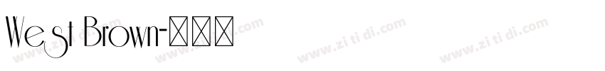 West Brown字体转换